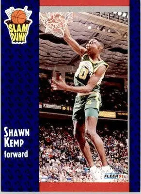 Shawn Kemp - 1991-92 Fleer - #231 - RC Basketball - Basketball Card Single