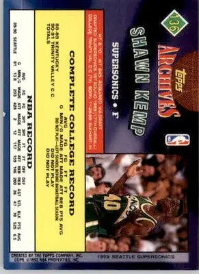 Shawn Kemp - 1992-93 Topps Archives - #136 - Basketball - Basketball Card Single