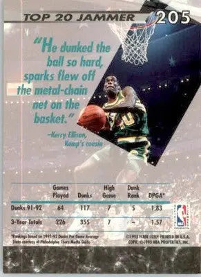 Shawn Kemp - 1992-93 Ultra - #205 - Basketball - Basketball Card Single