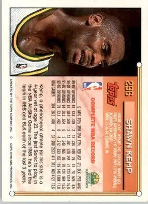 Shawn Kemp - 1993-94 Topps - #296 - Basketball - Basketball Card Single