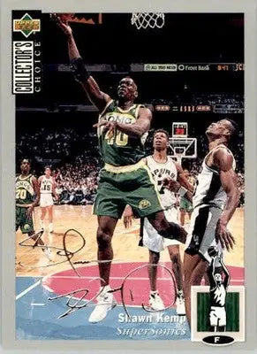 Shawn Kemp - 1994-95 Collector’s Choice - #140 - Silver Signature Basketball - Basketball Card Single