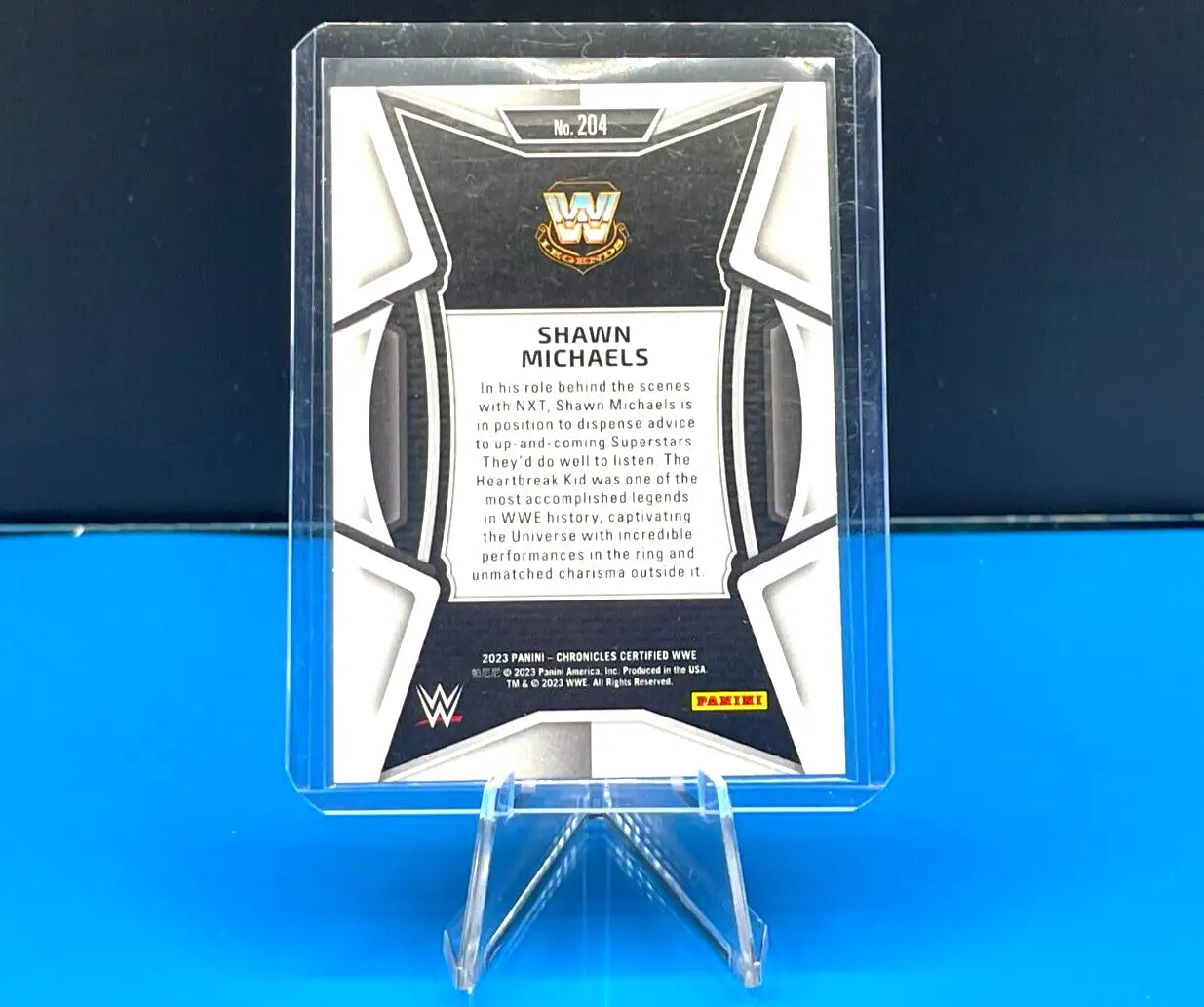 Shawn Michaels -2023 Panini Chronicles WWE CERTIFIED- BRONZE PARALLEL #204