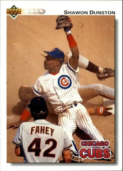 Shawon Dawson 1992 Upper Deck MLB #122 Baseball Card Chicago Cubs - Baseball Card Single