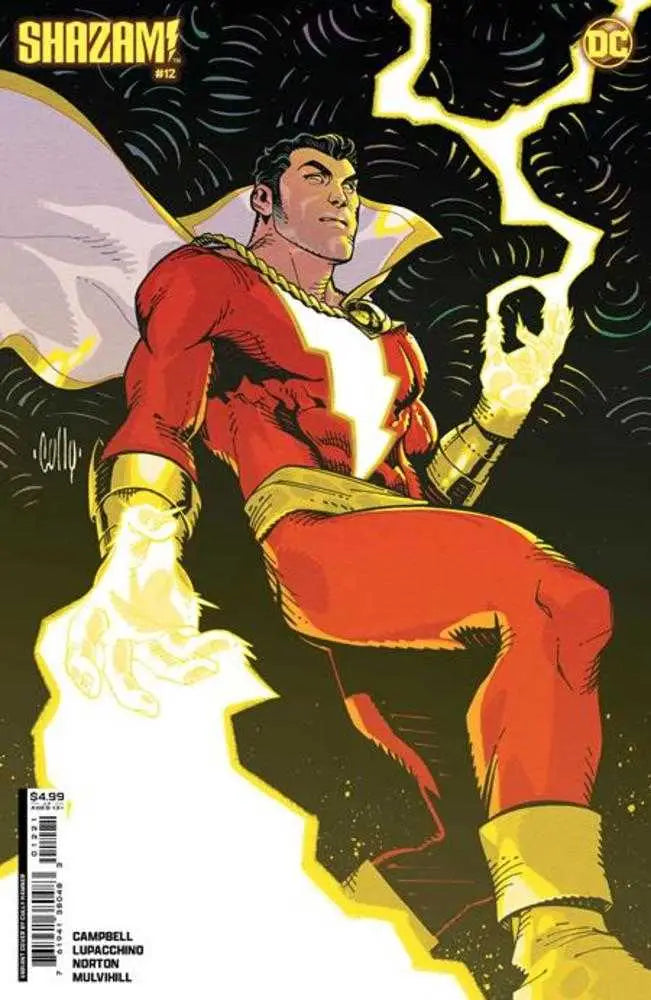 Shazam #12 Cover C Cully Hamner Card Stock Variant featuring superhero in red and gold costume