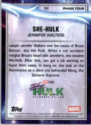 She-Hulk - 2025 Topps Chrome Marvel Studios - #137 - Non_sport - Non-Sports Card Single