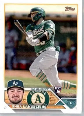 Shea Langeliers - 2023 Topps - #127 - RC Baseball - Baseball Card Single