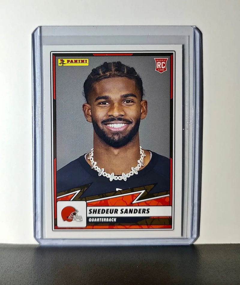 Shedeur Sanders Rookie 2025 Panini NFL #98 Sticker Card Cleveland Browns