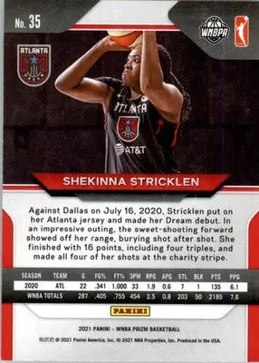 Shekinna Stricklen - 2021 Panini Prizm WNBA - #35 - Basketball - Basketball Card Single