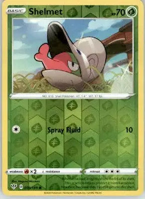 Shelmet - SWSH03: Darkness Ablaze - 009/189 - Reverse Holo LP - Pokémon Card Single