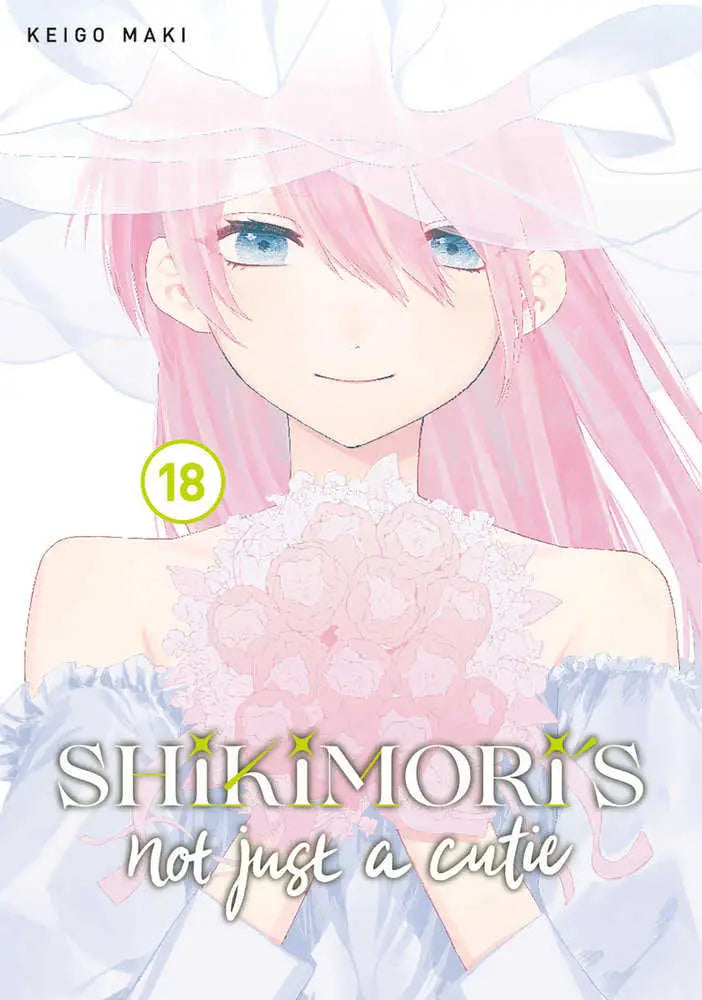 Shikimoris Not Just a Cutie manga volume 18 displayed in product packaging