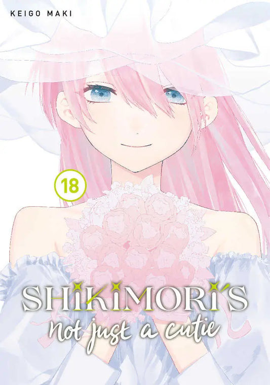 Shikimoris Not Just a Cutie manga volume 18 displayed in product packaging