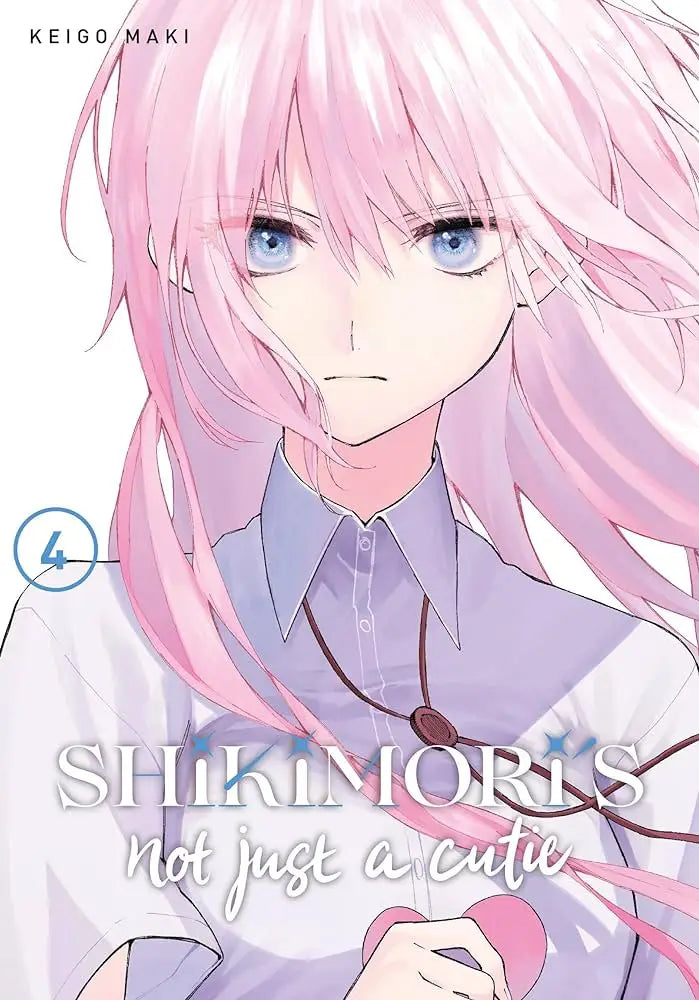 Manga cover of Shikimori’s Not Just A Cutie featuring a high school character with pink hair