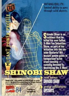 Shinobi Shaw - 1994 Ultra X-Men - #84 - Non_sport - Non-Sports Card Single