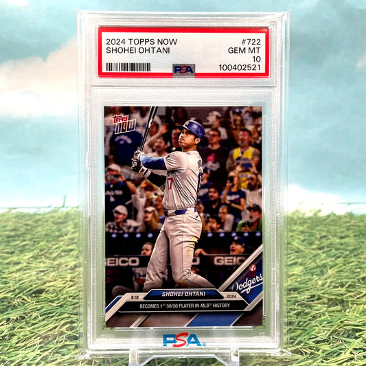Shohei Ohtani #722 2024 Topps Now First 50/50 Club LA Los Angeles Dodgers PSA 10