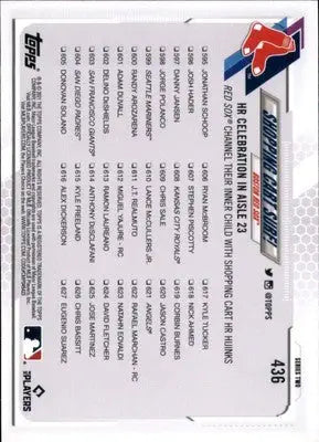 Shopping Cart Surf! (Michael Chavis) 2021 Topps #436 Boston Red Sox - Baseball Card Single