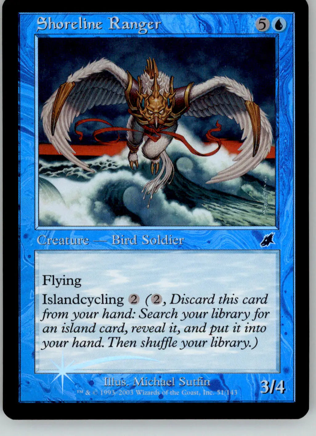Shoreline Ranger - Scourge - 51 - Foil NM Magic: The Gathering - Magic Card Single