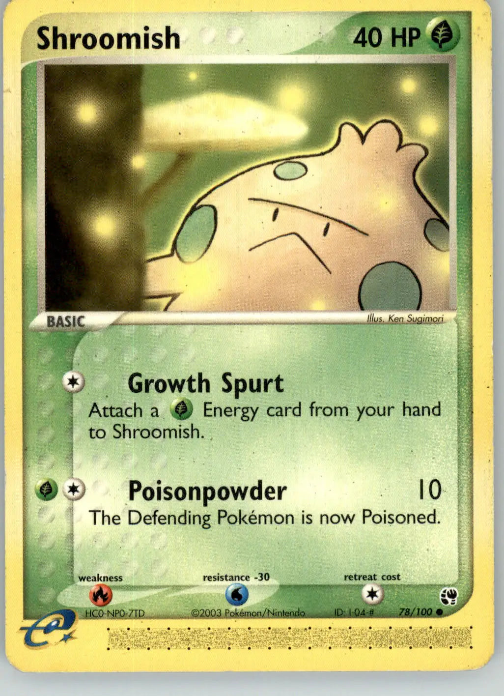 Shroomish - Sandstorm - 78/100 - MP Pokemon - Pokémon Card Single