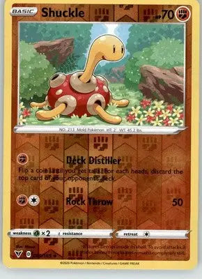 Shuckle - Vivid Voltage - 085/185 - Reverse Holo LP Pokemon - Pokémon Card Single