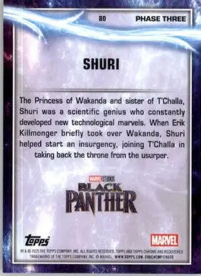 Shuri - 2025 Topps Chrome Marvel Studios - #80 - Non_sport - Non-Sports Card Single