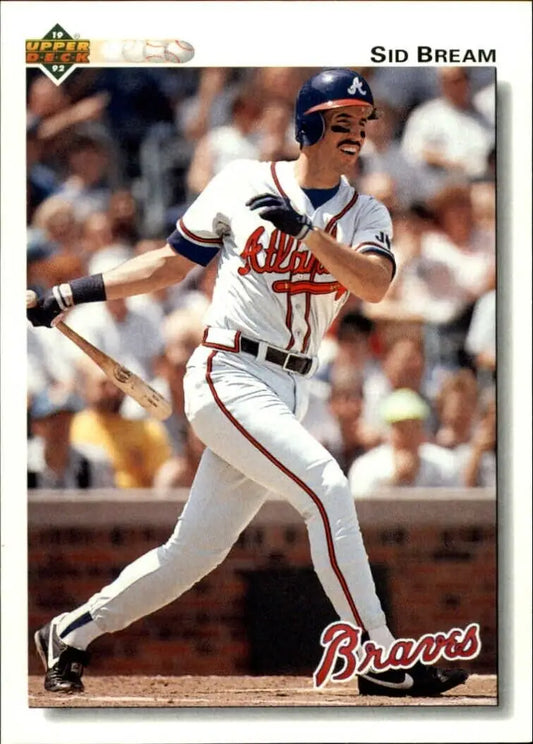 Sid Bream 1992 Upper Deck MLB #495 Baseball Card Atlanta Braves - Baseball Card Single