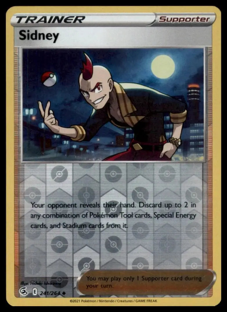 Sidney 241/264 Swsh08: Fusion Strike Reverse Holo Pokemon - Pokémon Card Single
