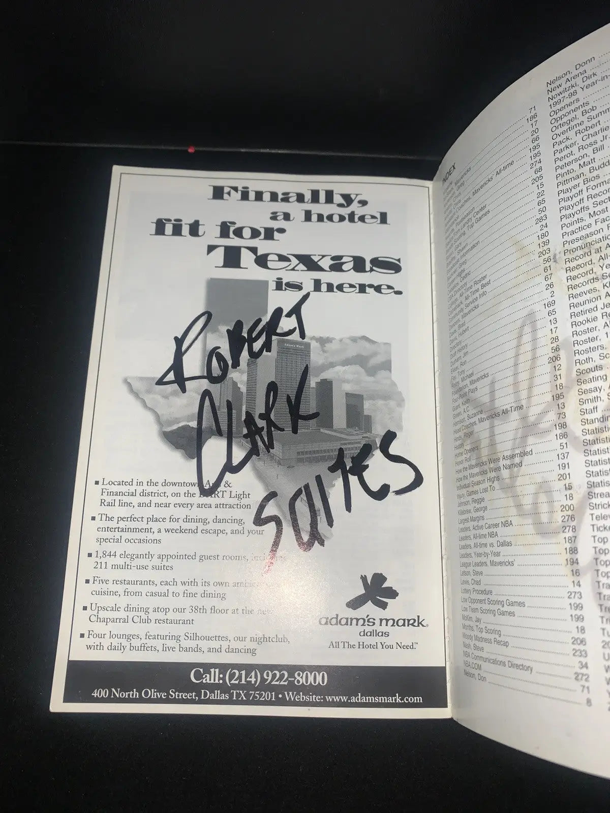 Autographed Dallas Mavericks Media Guide featuring Dirk Nowitzki and Steve Nash