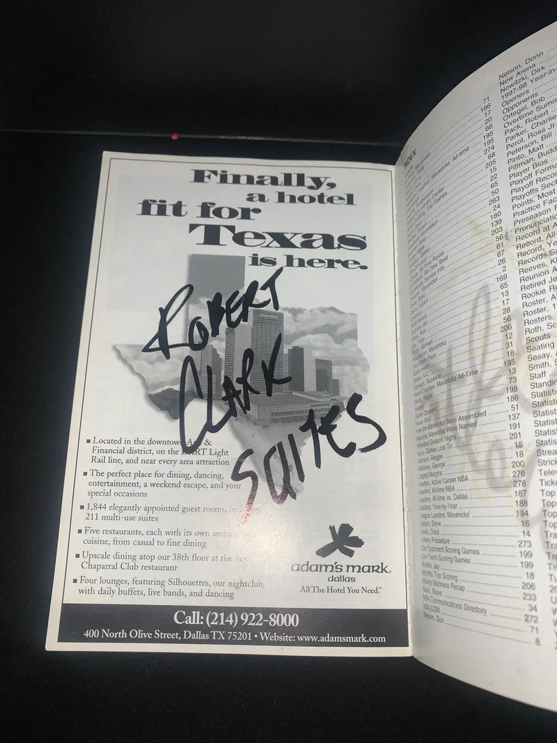 Autographed Dallas Mavericks Media Guide featuring Dirk Nowitzki and Steve Nash