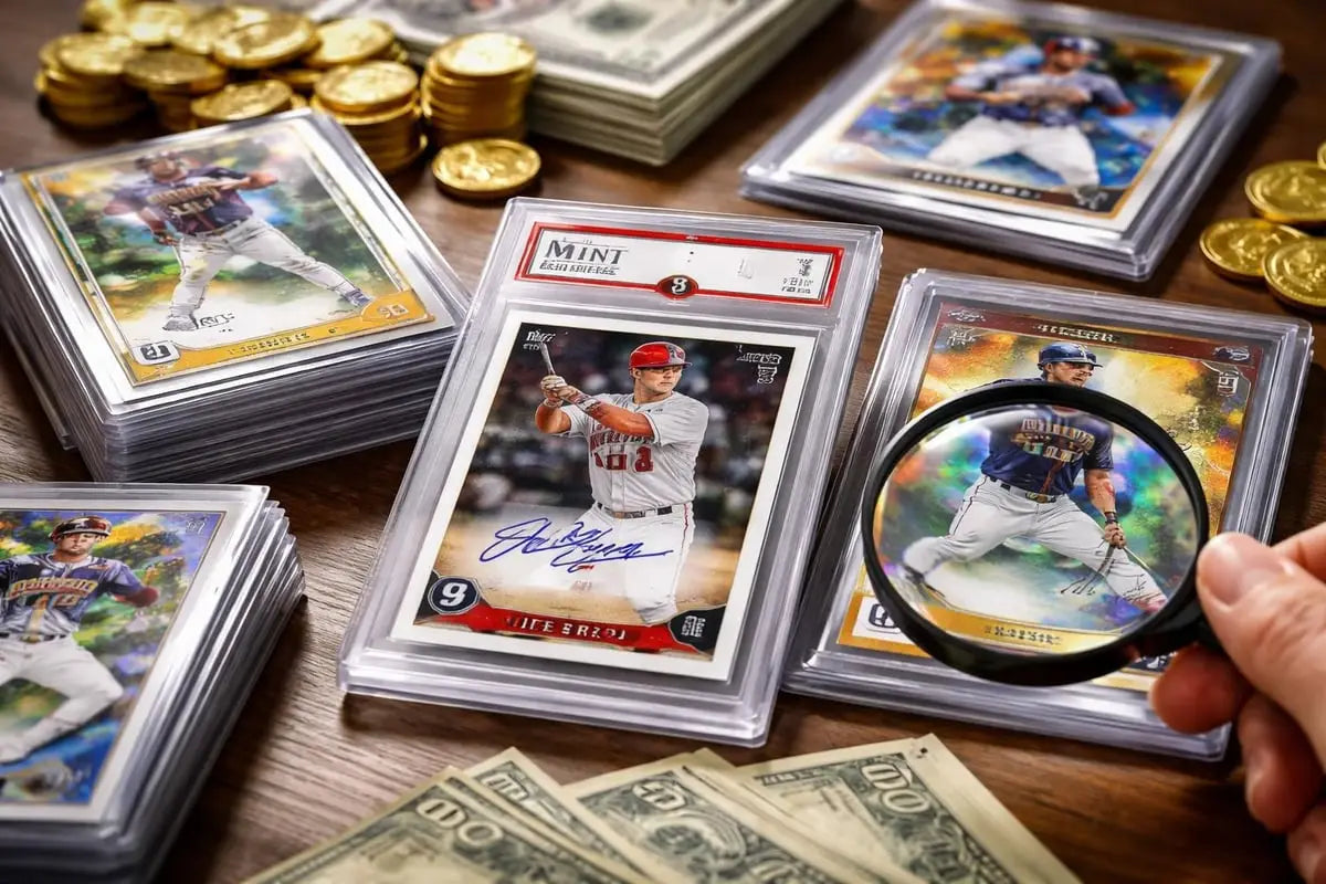 Signed Topps trading card in protective slab