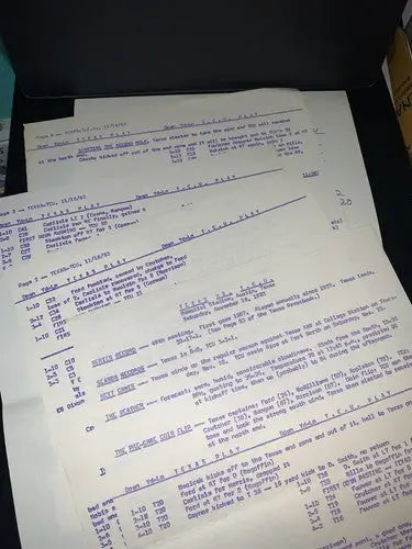 SIGNED Chase Program 1963 Texas Longhorns TCU Frogs Nobis Royal Carlisle 31 Auto - Sports Memorabilia