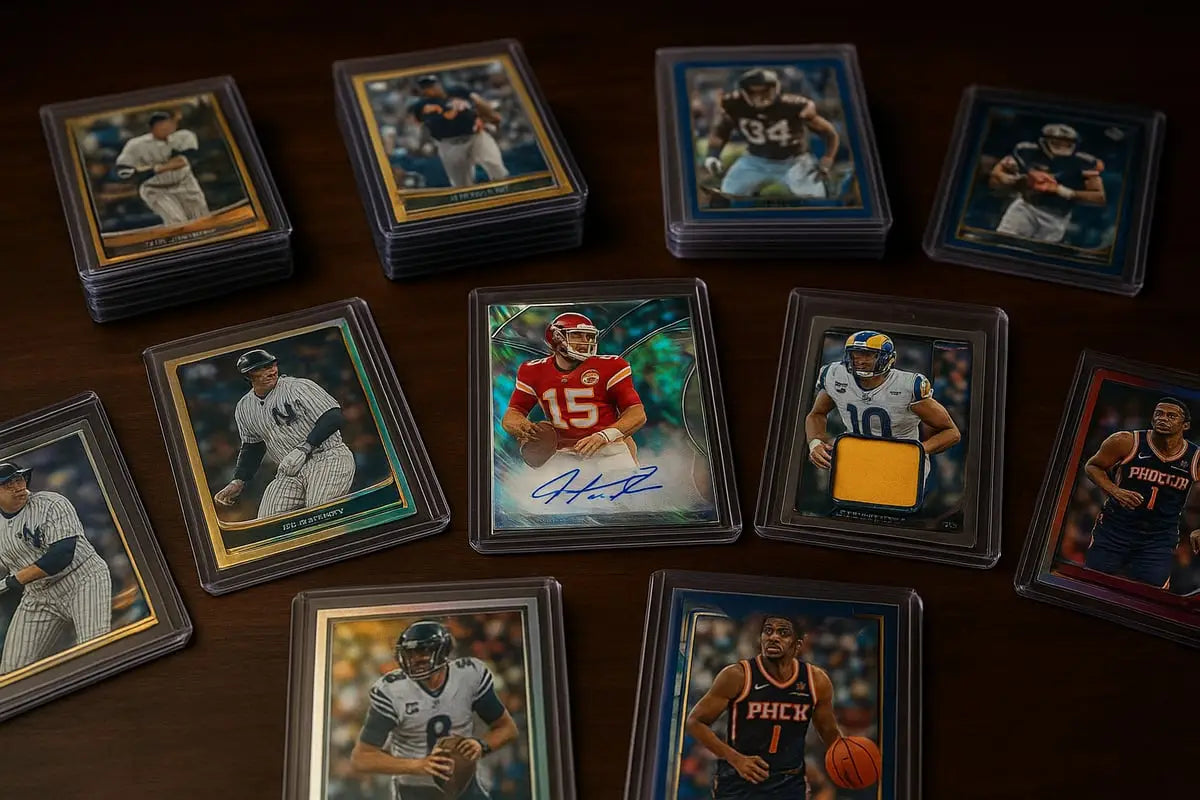 Signed graded sports card of player in red jersey number 15