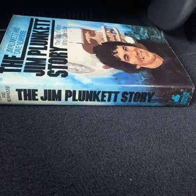 Signed Jim Plunkett Story hardcover book showcasing the Jim Plunkett story and his comeback
