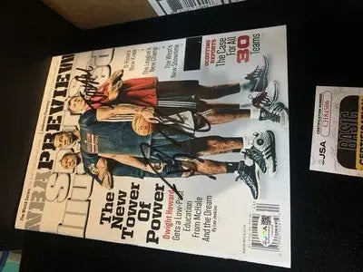 SIGNED Sports Illustrated 10/28/2013 Dwight Howard Kevin McHale Rockets JSA Auto - Sports Memorabilia