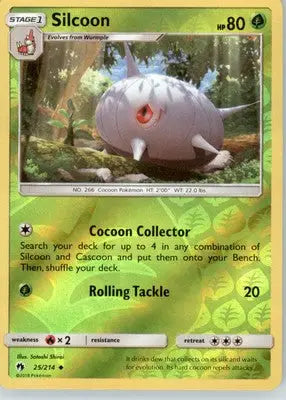 Silcoon - SM - Lost Thunder - Reverse Holo LP - #25/214 - Pokémon Card Single
