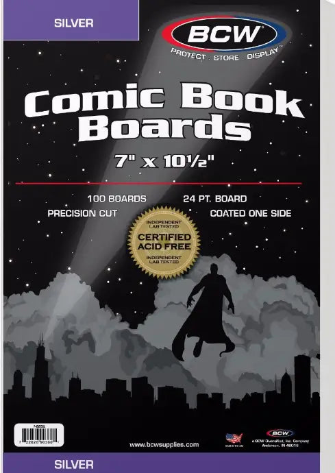 Silver Comic Backing Boards - Comic Book Storage Supplies