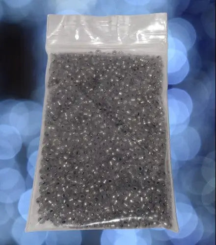 Silver lined grey 11o seed beads 20 gm ID:38628 - Other