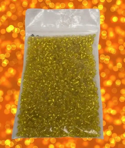 Silver lined yellow 11o seed beads 20gm. ID:38626 - Other