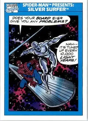 Silver Surfer - Marvel 1990 Universe - 153 - Base NM - Marvel Card Single