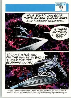 Silver Surfer - Marvel 1990 Universe - 153 - Base NM - Marvel Card Single