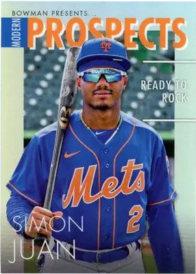 Simon Juan 2023 Bowman Modern Prospects #MP-13 New York Mets - Baseball Card Single