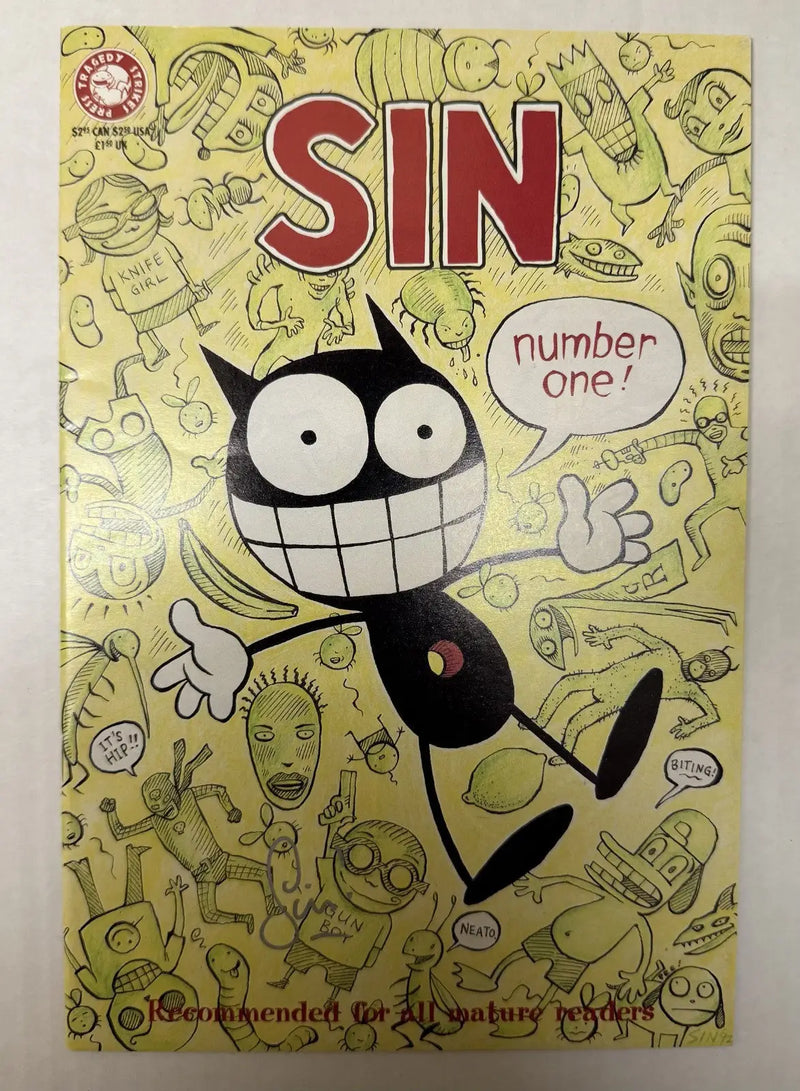 Sin #1 (Tragedy Strikes Press June 1992) Signed - Comic Book