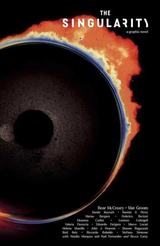 Movie poster for The Singularity showcasing a dramatic celestial body in darkness