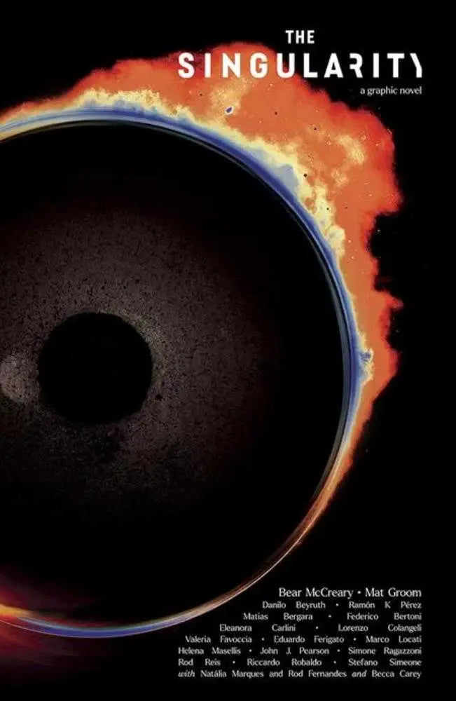 Movie poster for The Singularity showcasing a dramatic celestial body in darkness