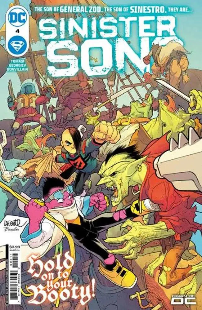 Dynamic superhero action on Sinister Sons #4 cover by David Lafuente, perfect for collectors