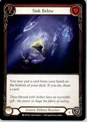 Sink Below (Red) - Welcome to Rathe - Unlimited NM - #WTR215 - Magic Card Single