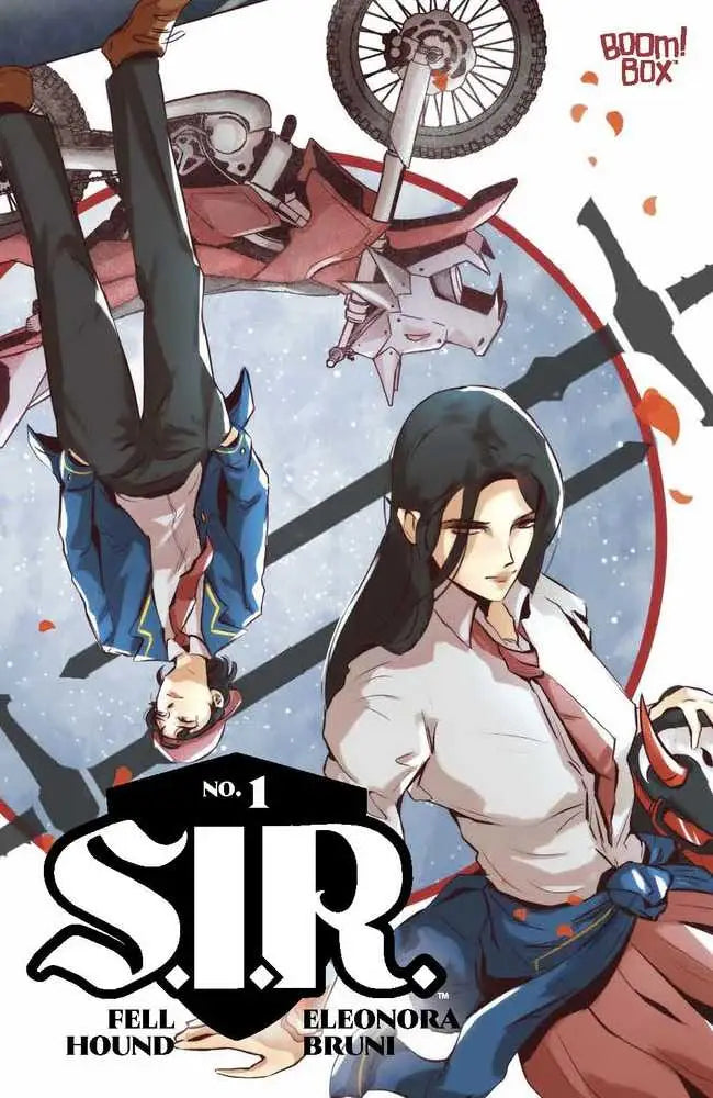 Manga comic cover of Sir #1 featuring dynamic action and motorcycle jousting elements