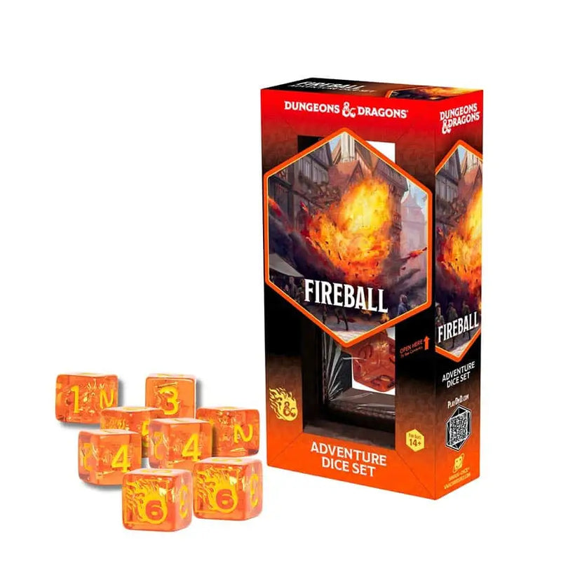 Sirius Dice: D&D Adventure Dice Set - Fireball - Other