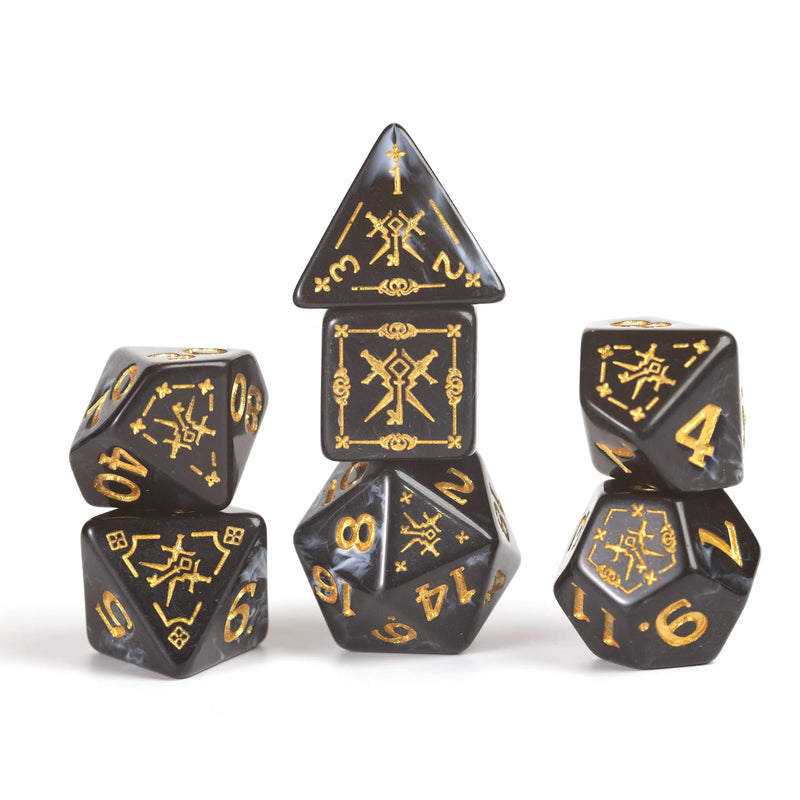 Sirius Dice: D&D Adventure Dice Set - Rogue - Gaming Supplies - Dice