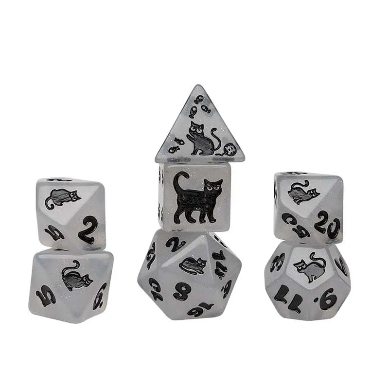 Sirius Dice Polyhedral 7-Die Set: Animal Dice - Shimmerpaw - General Merchandise