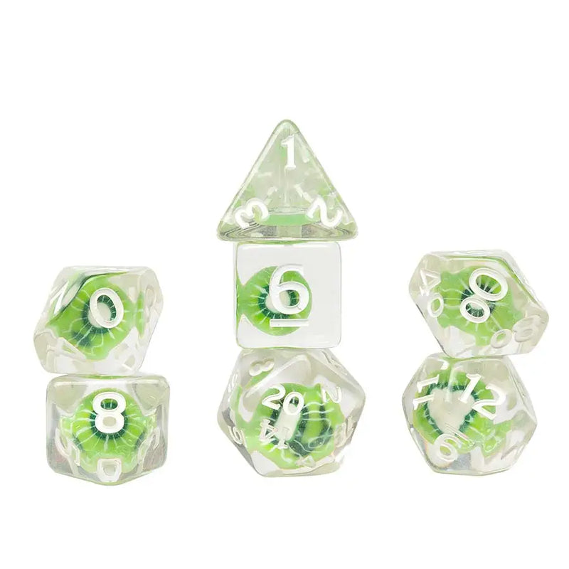 Sirius Dice Polyhedral 7-Die Set: Fruit Slice - Kiwi - Other