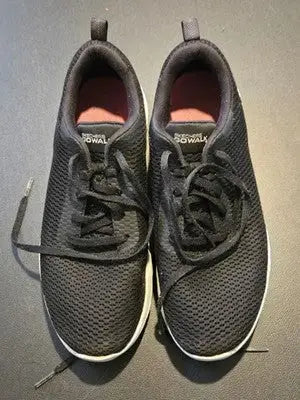 Skechers Shoes Womens 8.5 Black GOwalk Mesh Slip On Walking Sneakers Lightweight - Apparel
